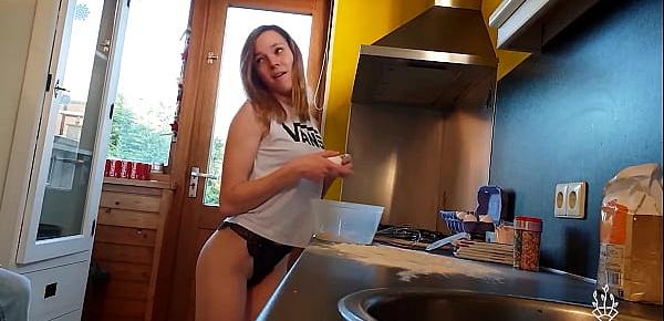  Teengirl fucked in kitchen leaves huge mess
